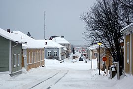 La rue Kirkkokatu.