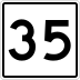 State Route 35 marker