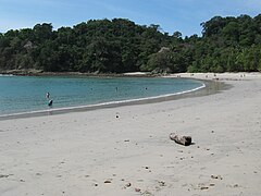 Pointe Cathédrale et tombolo, parc national Manuel Antonio, Costa Rica