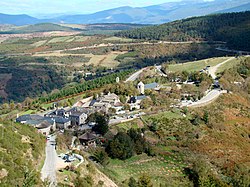 Aerial view of the village.