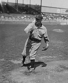 A man on a pitcher's mound