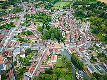 Vue aérienne de Donzy