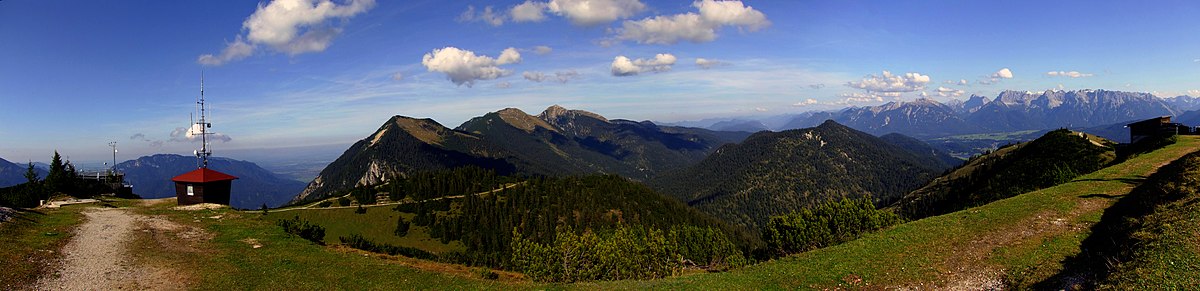 Panorama taken from the summit of the Wank