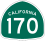 State Route 170 marker