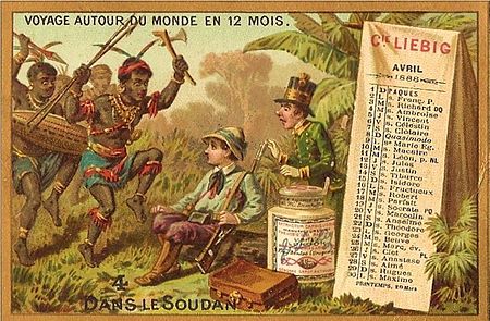 Voyage autour du monde en douze mois. Dans le Soudan, avril 1888.