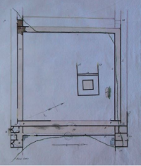 essin représentant le plan d'un édifice antique.