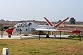 A retired Fouga CM.170 Magister Tzukit of the IAF Aerobatic Team (see symbol)