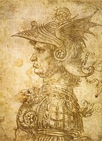 Il Condottiere o Profilo di capitano antico, Leonardo da Vinci.