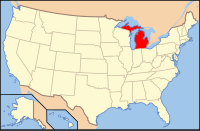 Localisation du Michigan