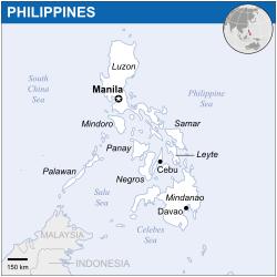 Location of the Philippines