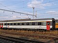 Carrozza Am crompada di Ferrovij Federai Svizzer ancamò in la soa livrea