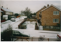 A picture of Banbury town in the snow during 2008.