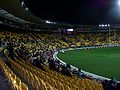 Crowds filling in before a Tri Nations match