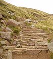 On the 'Ben Path', steps are provided for some steeper sections