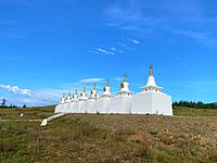 Buddhist stupas in Alkhanay park