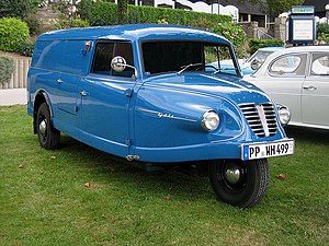 Goliath Goli (1959), un descendant des tricycles de l'entre-deux-guerres.