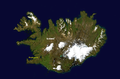 Satellite image of Iceland