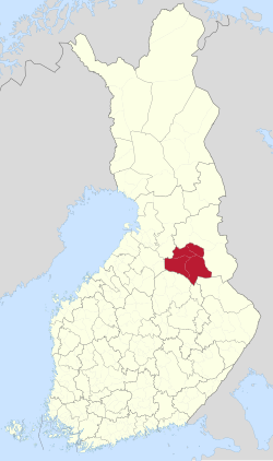 Location of Kajaani sub-region