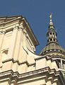 Prospetto della basilica e cupola (part