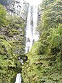 Pistyll Rhaeadr is a tall waterfall in Wales