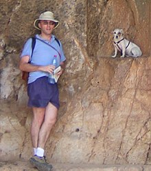 Butcher and his Jack Russell "Betty", Israel, 2007