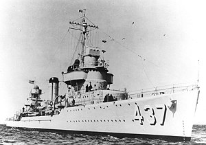 эсминец USS Woolsey (DD-437) типа «Гливс»