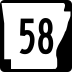 Highway 58 marker