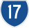 State Route 17 marker