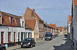 De Ganzenstraat, gezien van uit de Kazernevest