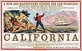 Image 34Advertisement for sailing to California, c. 1850. (from History of California)