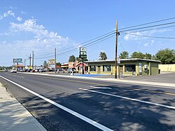 Commercial district along Market Street