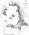 Map of Santorini in 1848.