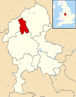 Shown within Staffordshire