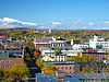 Downtown Troy, NY, in fall