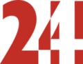 První logo ČT24, od 2. května 2005 do 31. srpna 2007