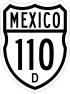 Federal Highway 110D shield