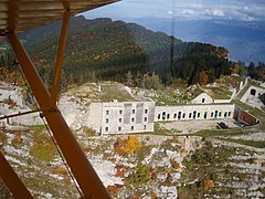 Le fort depuis un avion.