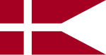 Danmark för sin örlogsflagga som örlogsgös.