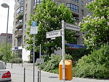 Site of the former Reich Chancellery at the corner of Voßstraße and Wilhelmstrasse