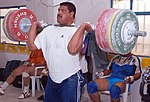 Athlète ayant épaulé 160kg