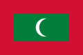 Drapeau des Maldives.