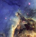 Une partie de la nébuleuse NGC 2174 par le télescope spatial Hubble.