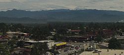 View of Lae City from the top of the Telikom Building (2014)