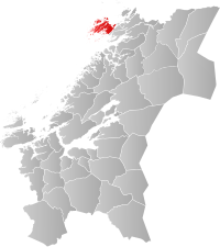 Kart som viser Vikna kommune.