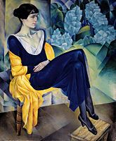 Nathan Altman. Portrett av Anna Akhmatova, 1914. Det russiske museet