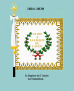 Drapeau de la légion de l'Aude (avers)