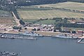 The buildings of the system training teaching group at the Heppenser Groden naval base in Wilhelmshaven