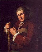 Angelica Kauffman, Portrait of David Garrick, c. 1765