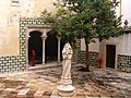 Central courtyard of the Royal Palace of Sintra (Portugal), with Mudéjar tiles and arches.