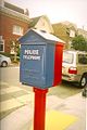 Fire alarm and police call box in San Francisco, California; one of 2,040 and 460[28] in the city